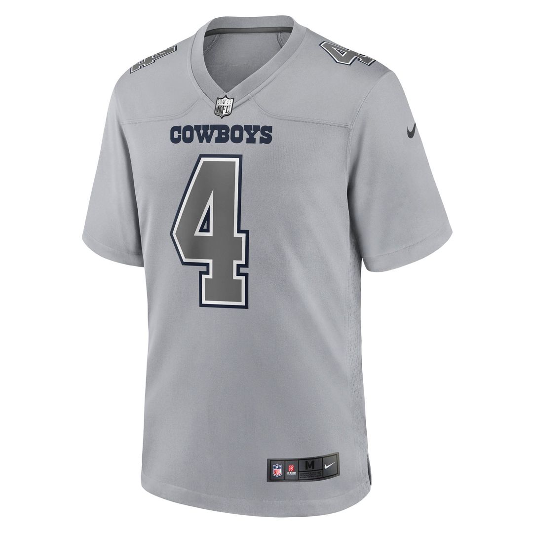 Dallas Cowboys Dak Prescott Nike Gray Atmosphere Fashion product image 2