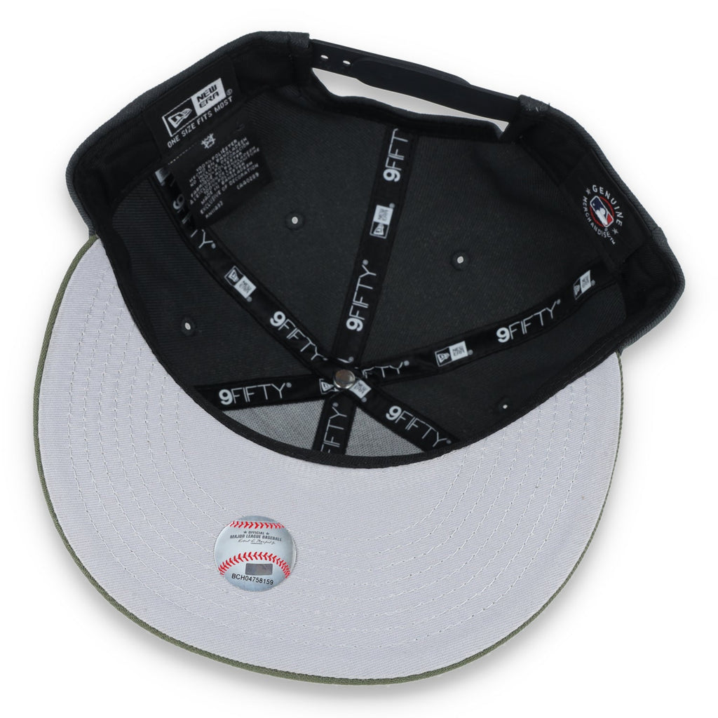 New Era Los Angeles Dodgers 2-Tone Color Pack 9FIFTY Snapback Hat- Grey/Olive product image 7, provided for visual reference