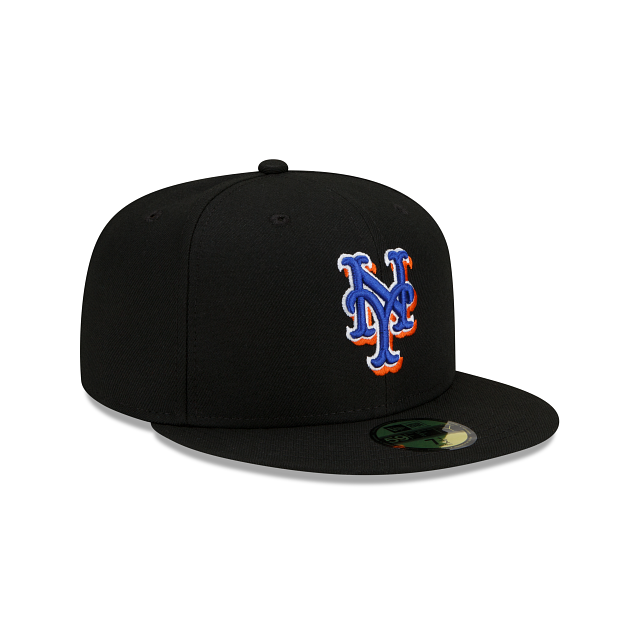 New York Mets Alternate Authentic Collection 59Fifty Fitted-On-Field Collection-Black product image 3, provided for visual