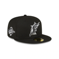 New Era Florida Marlins 1997 World Series Side Patch 59Fifty Fitted-Black/White product image 1, provided for visual