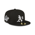 New Era Oakland Athletics 1989 World Series Side Patch 59Fifty Fitted-Black/White product image 1, provided for visual