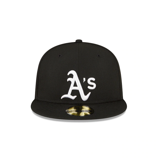 New Era Oakland Athletics 1989 World Series Side Patch 59Fifty Fitted-Black/White product image 2, provided for visual