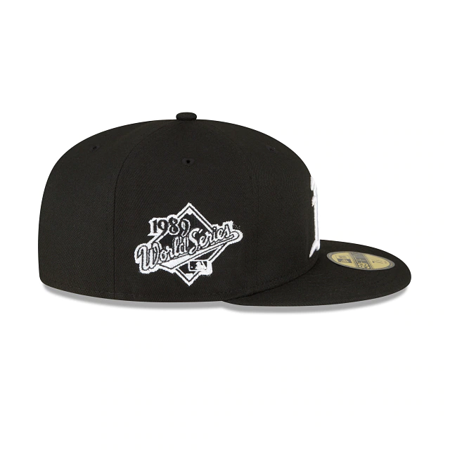 New Era Oakland Athletics 1989 World Series Side Patch 59Fifty Fitted-Black/White product image 3, provided for visual
