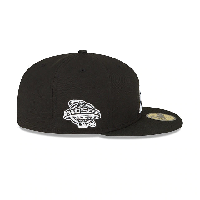 New Era Arizona Diamondbacks Home 2001 World Series Fitted 59Fifty-Blk/Whi product image 3, provided for visual reference