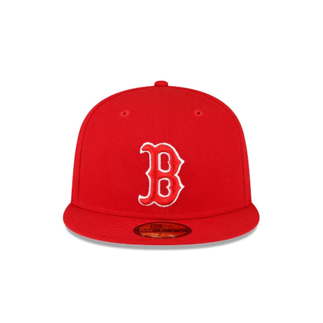 New Era Boston Red Sox 2004 World Series Side Patch 59Fifty Fitted Hat-Scarlet product image 2, provided for visual