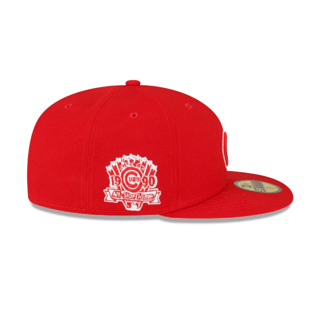 New Era Chicago Cubs All-Star Side Patch 59Fifty Fitted Hat-Scarlet product image 3, provided for visual reference and