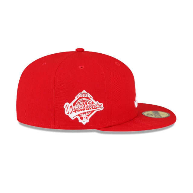 New Era Atlanta Braves 1995 World Series Side Patch 59Fifty Fitted-Scarlet product image 3, provided for visual reference
