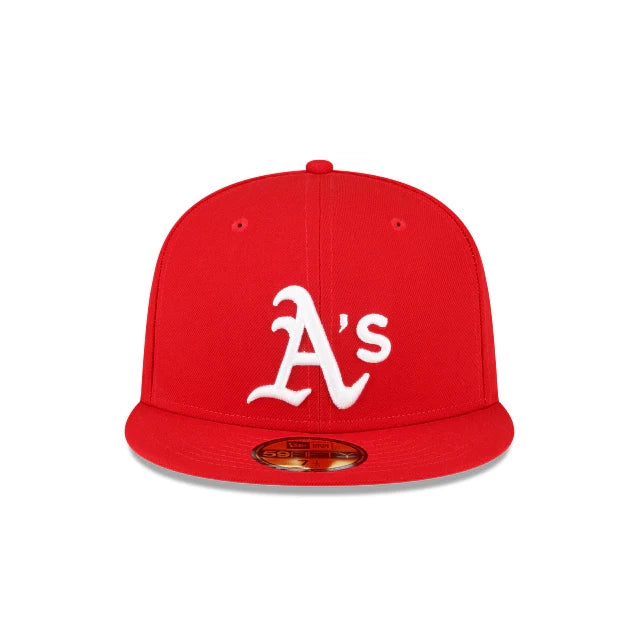 New Era Oakland Athletics 1989 World Series Side Patch 59Fifty Fitted-Scarlet product image 2, provided for visual reference