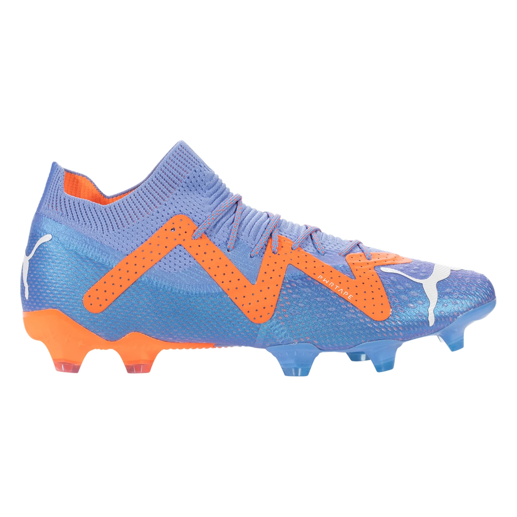 Puma Future Ultimate FG/AG-Blue Glimmer-PUMA White-Ultra Orange product image 1, provided for visual reference and product