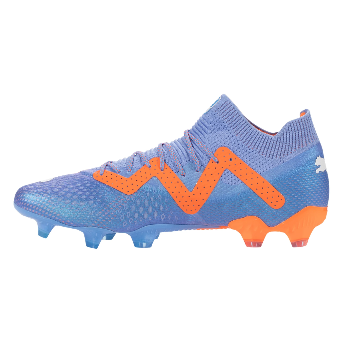 Puma Future Ultimate FG/AG-Blue Glimmer-PUMA White-Ultra Orange product image 2, provided for visual reference and product