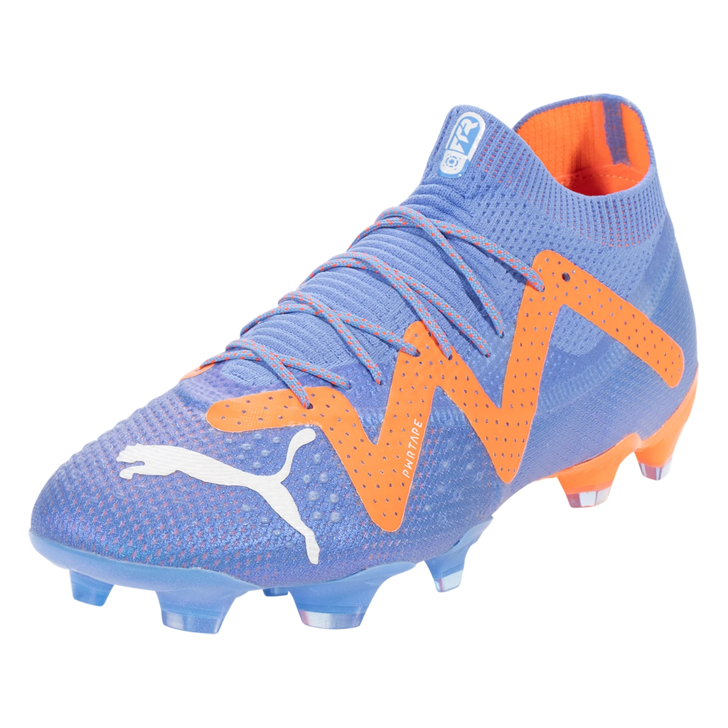 Puma Future Ultimate FG/AG-Blue Glimmer-PUMA White-Ultra Orange product image 4, provided for visual reference and product