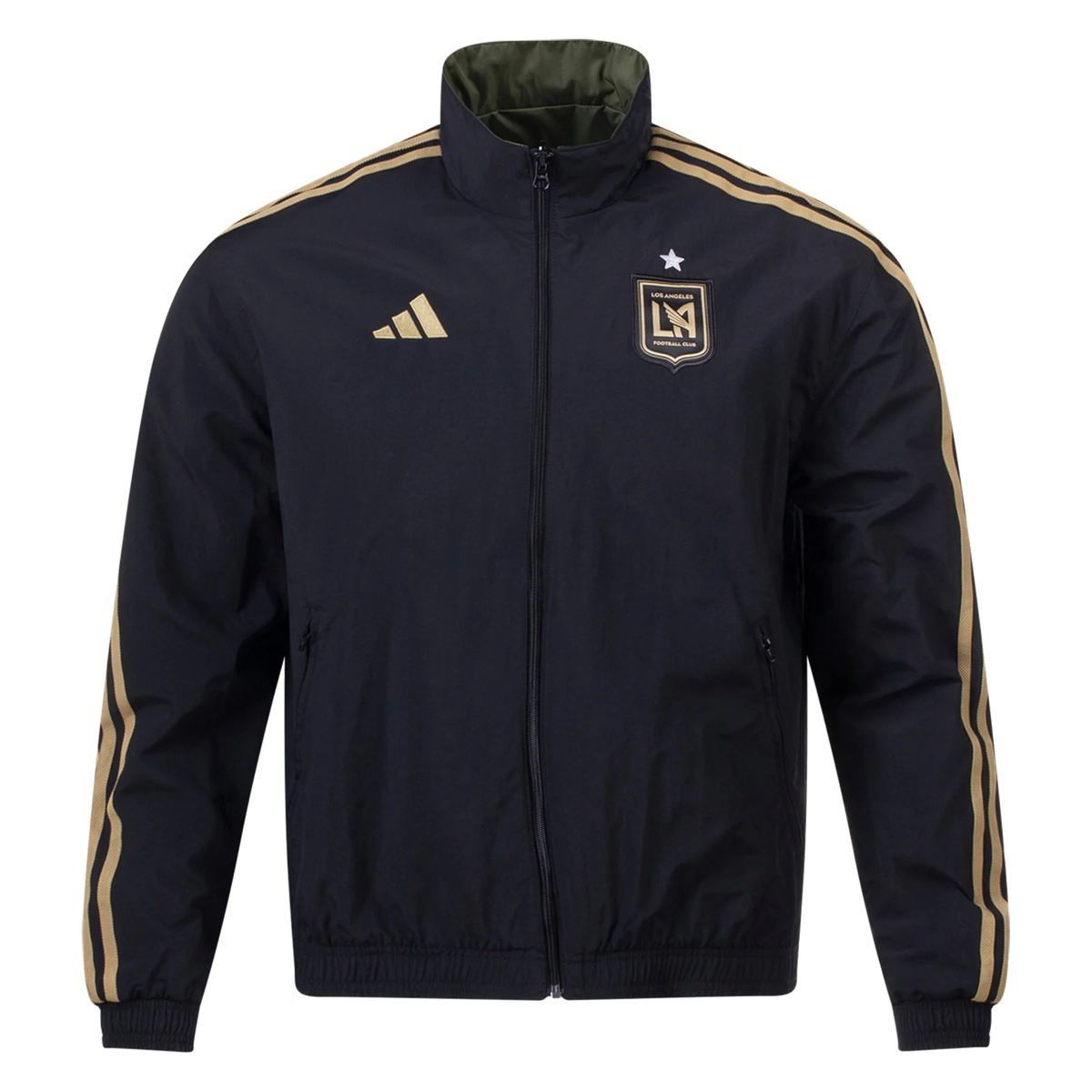 Adidas Lafc Reversible Anthem Jacket product image 1, provided for visual reference and product detail review