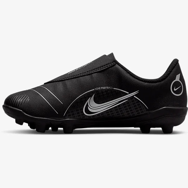 Nike Jr. Mercurial Vapor 14 Club MG- Black/ Metallic Silver product image 3, provided for visual reference and product