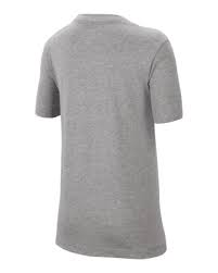 Nike Youth FC Barcelona Crest T-Shirt - GREY product image 2, provided for visual reference and product detail review