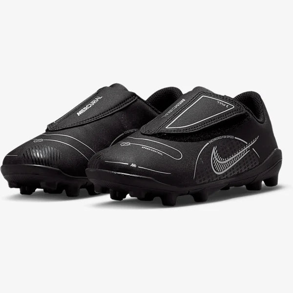 Nike Jr. Mercurial Vapor 14 Club MG- Black/ Metallic Silver product image 5, provided for visual reference and product