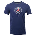 Nike Men Paris Saint-Germain Crest Soccer T-Shirt-Navy product image 1, provided for visual reference and product detail