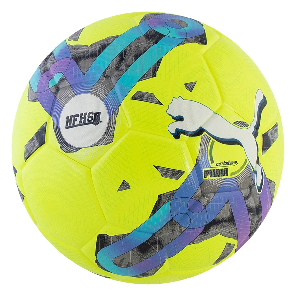 Puma Orbita 3 FIFA Quality NFHS Soccer Ball - Yellow product image 2, provided for visual reference and product detail review