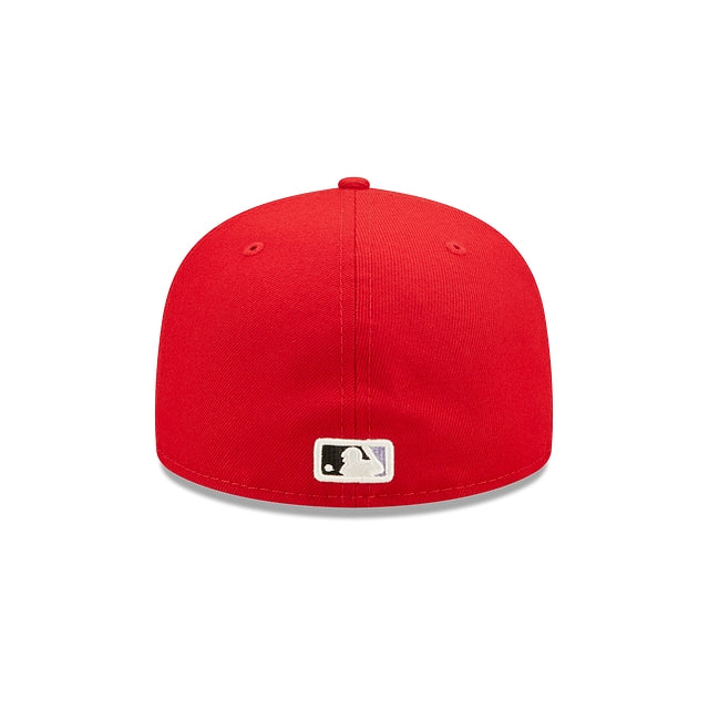 Cincinnati Reds Ew Era Pop Sweat 59Fifty Fitted Hat Lilac Bottom product image 3, provided for visual reference and product