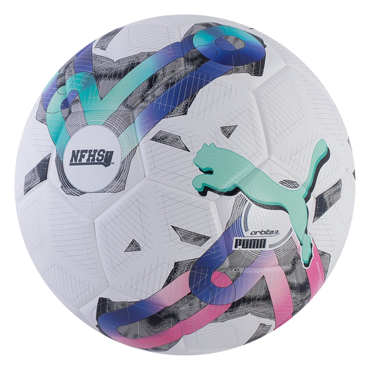 Puma Orbita 3 FIFA Quality NFHS Soccer Ball - White product image 2, provided for visual reference and product detail review