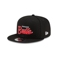 Chicago Bulls New Era Script Up Edition 9FIFTY Snap Hat product image 1, provided for visual reference and product detail
