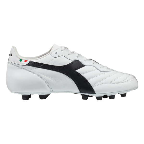 Diadora Brasil Italy LT MDPU FG - White/Black product image 1, provided for visual reference and product detail review