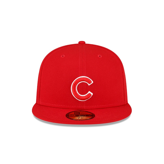 New Era Chicago Cubs All-Star Side Patch 59Fifty Fitted Hat-Scarlet product image 2, provided for visual reference and