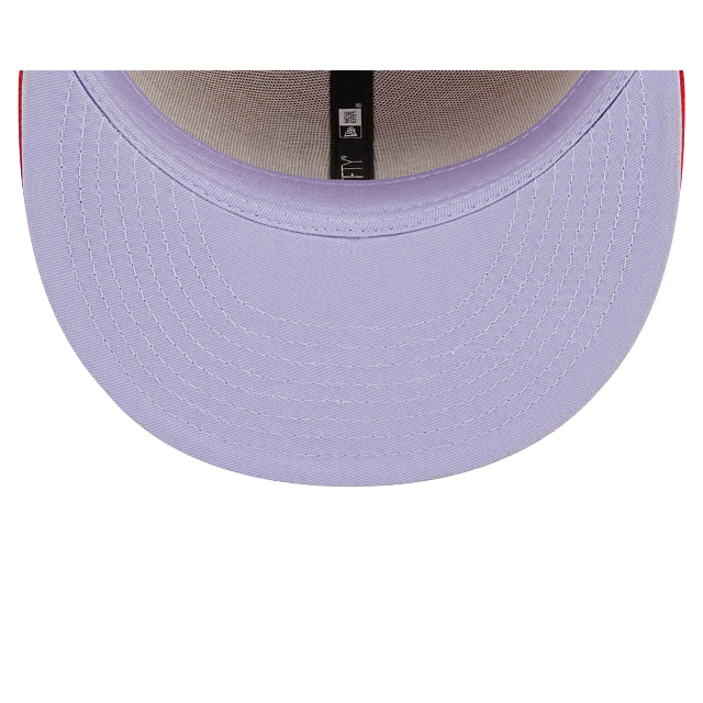 New Era St. Louis Cardinals 2006 World Seriers Patch Pop Sweat 59Fifty Fitted Lilac Bottom product image 4, provided for