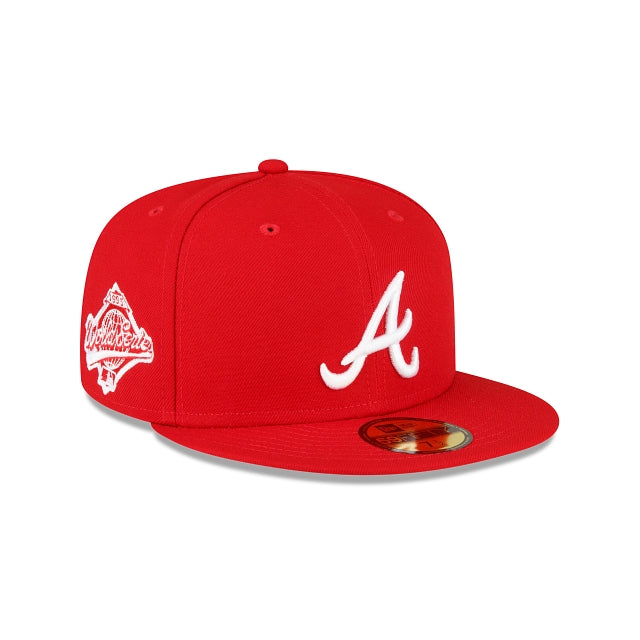New Era Atlanta Braves 1995 World Series Side Patch 59Fifty Fitted-Scarlet product image 1, provided for visual reference