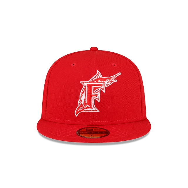 New Era Florida Marlins 1997 World Series Side Patch 59Fifty Fitted-Scarlet product image 2, provided for visual reference