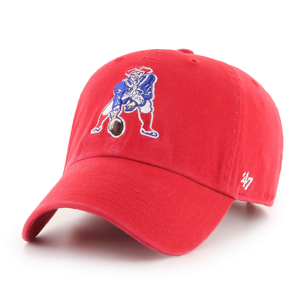 New England Patriots '47 Historic Red Clean Up Adjustable Hat product image 1, provided for visual reference and product
