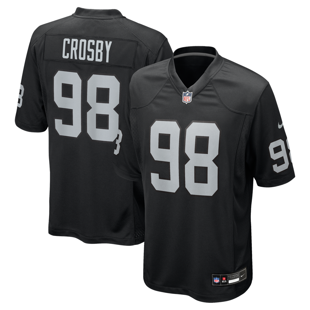 Las Vegas Raiders Maxx Crosby Nike Black Game Jersey product image 1