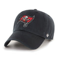Tampa Bay Buccaneers '47 Black Clean Up Adjustable Hat product image 1, provided for visual reference and product detail