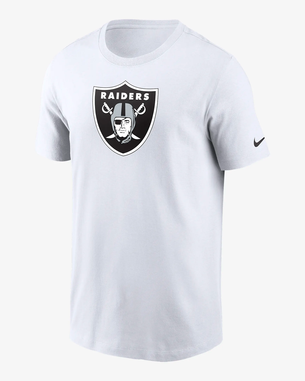 Nike Las Vegas Raiders Logo Essential T-Shirt-White product image 1, provided for visual reference and product detail review