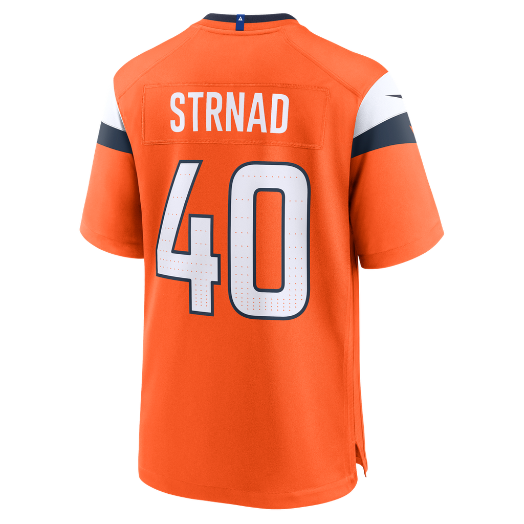 Denver Broncos Justin Strnad Nike Orange Game Jersey product image 3