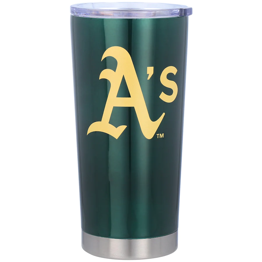 Oakland Athletics 20oz. Letterman Tumbler product image 1, provided for visual reference and product detail review