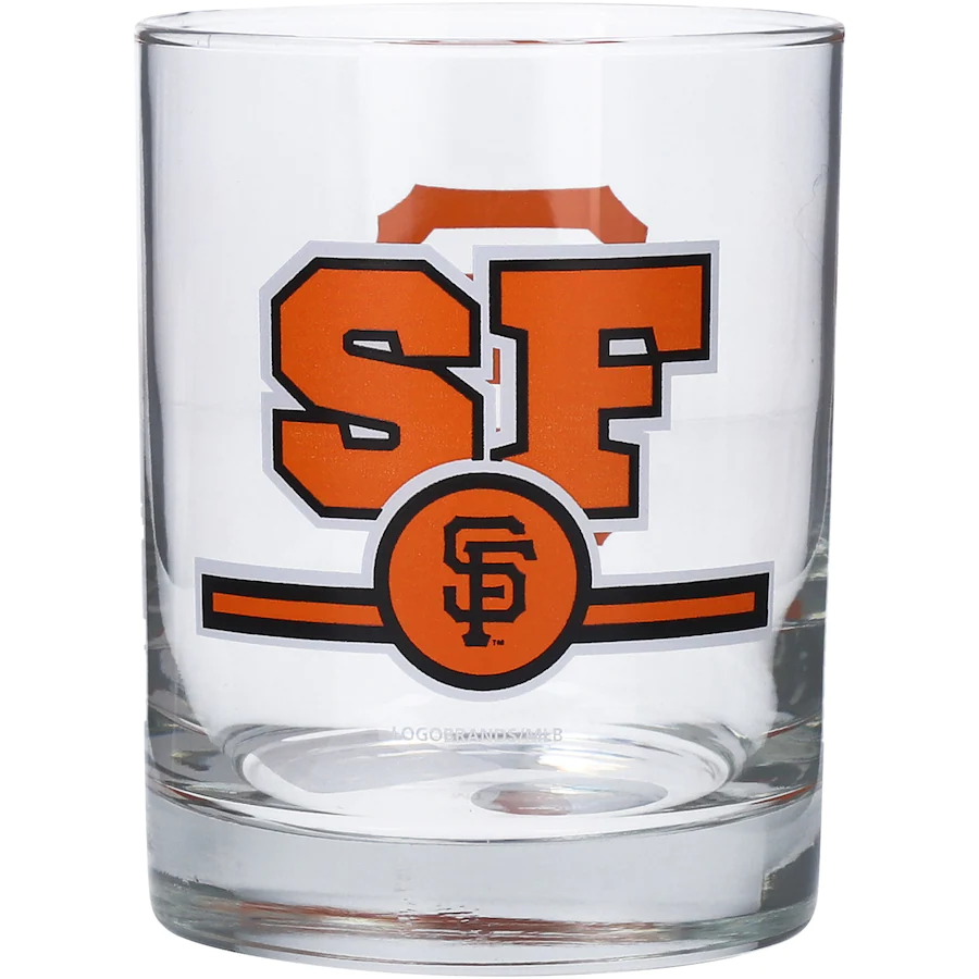 San Francisco Giants Letterman 14oz. Rocks Glass product image 1, provided for visual reference and product detail review