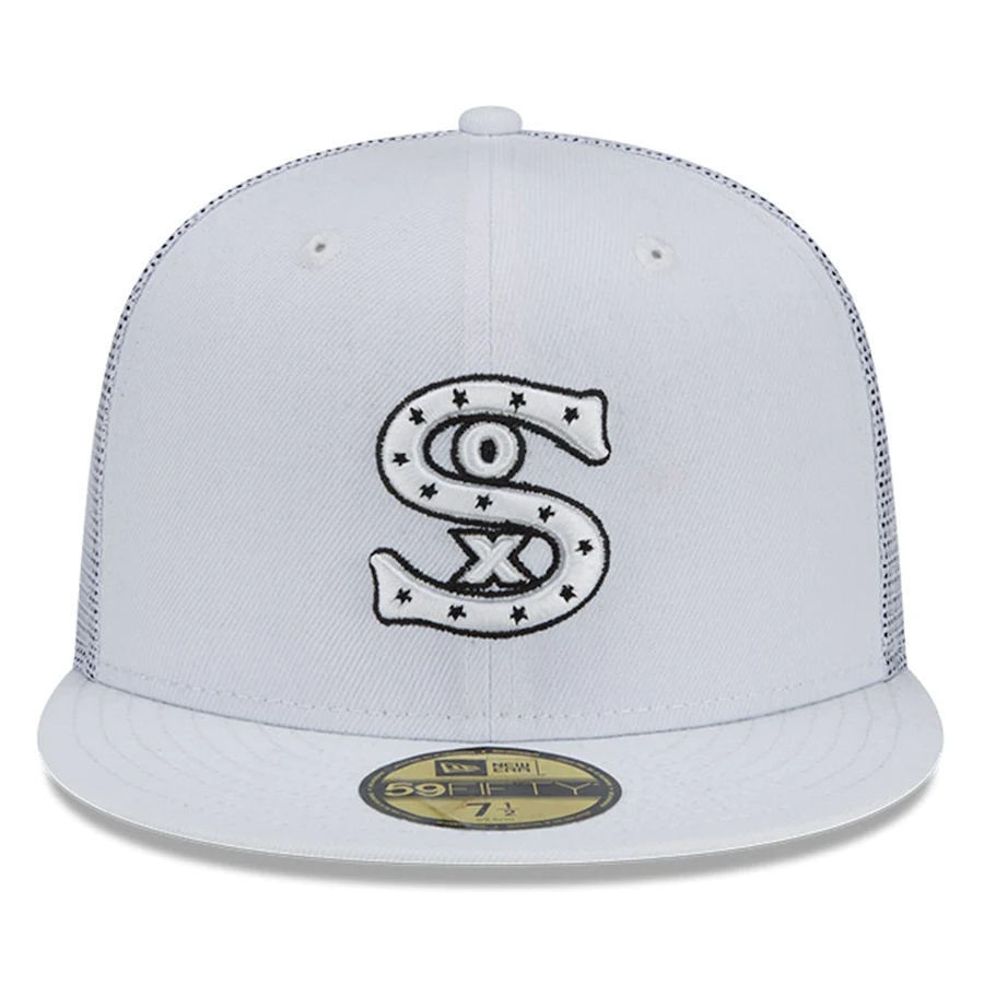 New Era Chicago White Sox 2022 Batting Practice 59FIFTY Fitted Hat -White product image 2, provided for visual reference and