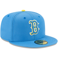 New Era Boston Red Sox City Connect 59FIFTY Fitted Hat- Light Blue product image 1, provided for visual reference and
