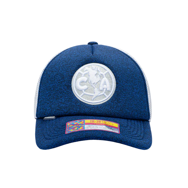 FI COLLECTION CLUB AMERICA DRIBBLING TRUCKER Snapback-NAVY/WHITE product image 1, provided for visual reference and product