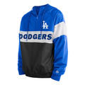 New Era Men Los Angeles Dodgers Black Raglan Quarter-Zip Hoodie product image 1, provided for visual reference and product