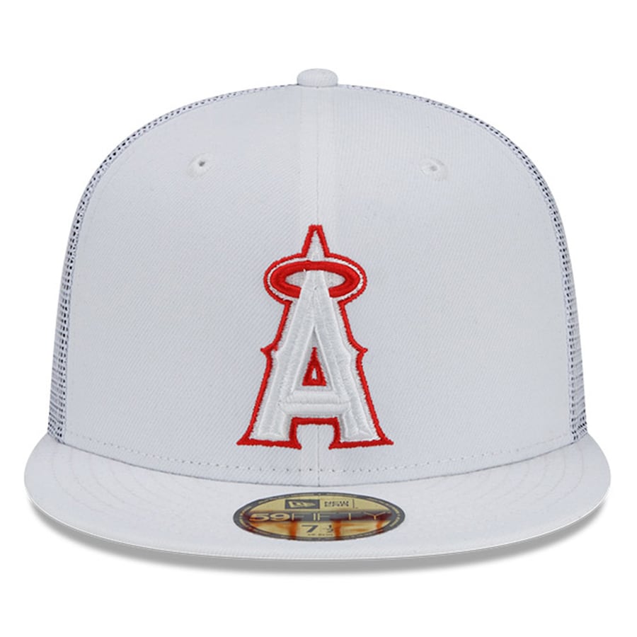 Los Angeles Angels New Era 2022 Batting Practice 59FIFTY Fitted Hat - White product image 2, provided for visual reference