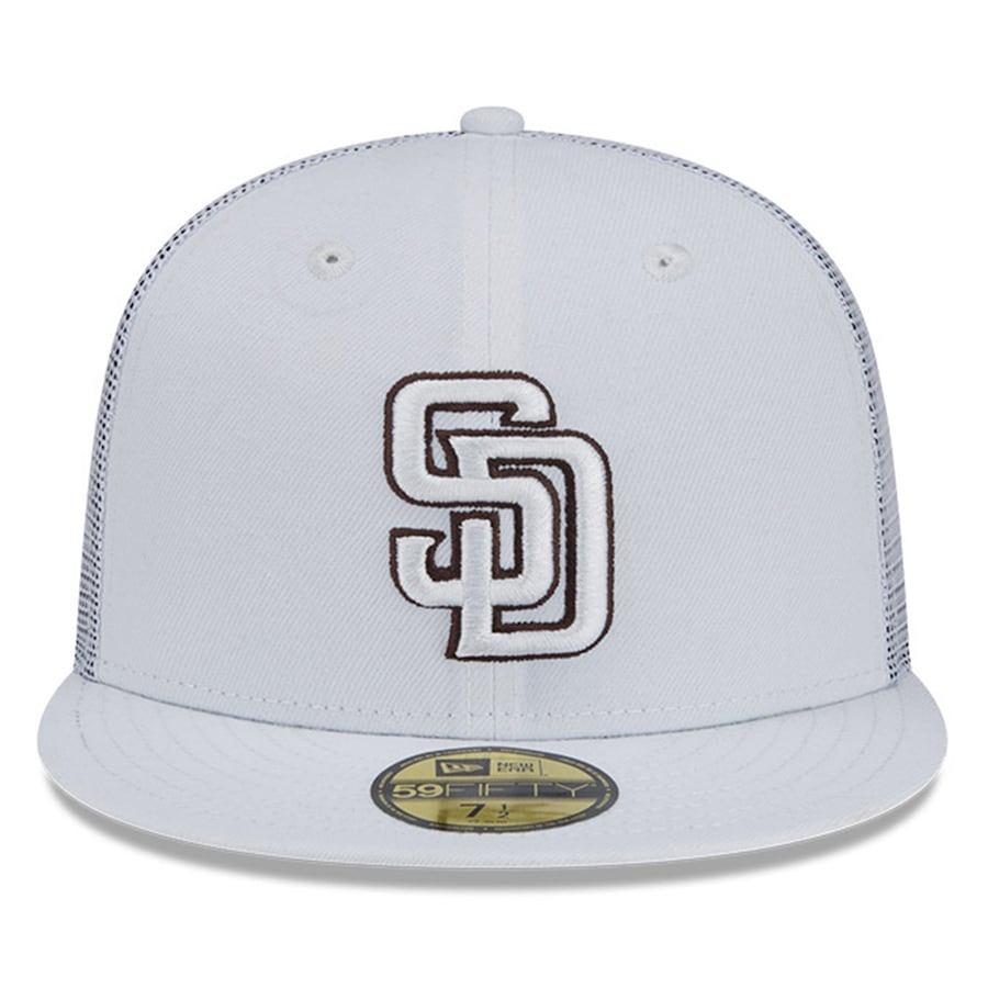 San Diego Padres New Era 2022 Batting Practice 59FIFTY Fitted Hat - White product image 2, provided for visual reference and