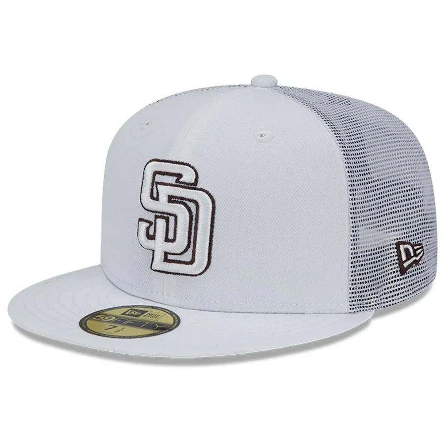 San Diego Padres New Era 2022 Batting Practice 59FIFTY Fitted Hat - White product image 1, provided for visual reference and