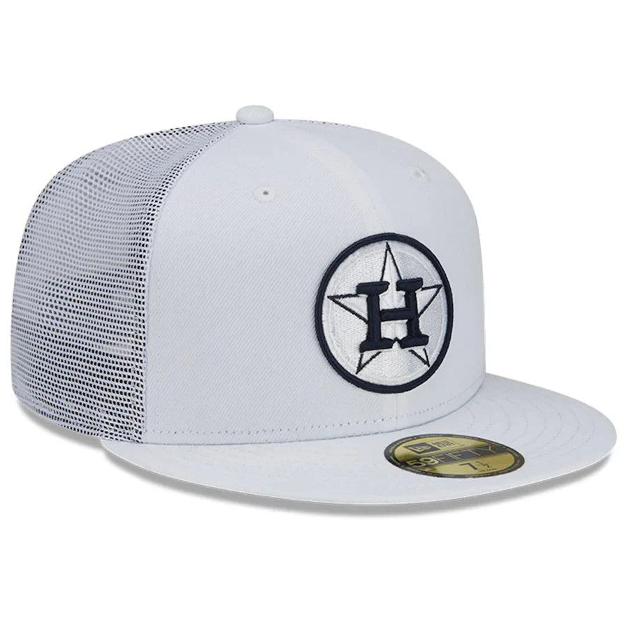 Houston Astros New Era 2022 Batting Practice 59FIFTY Fitted Hat - White product image 3, provided for visual reference and
