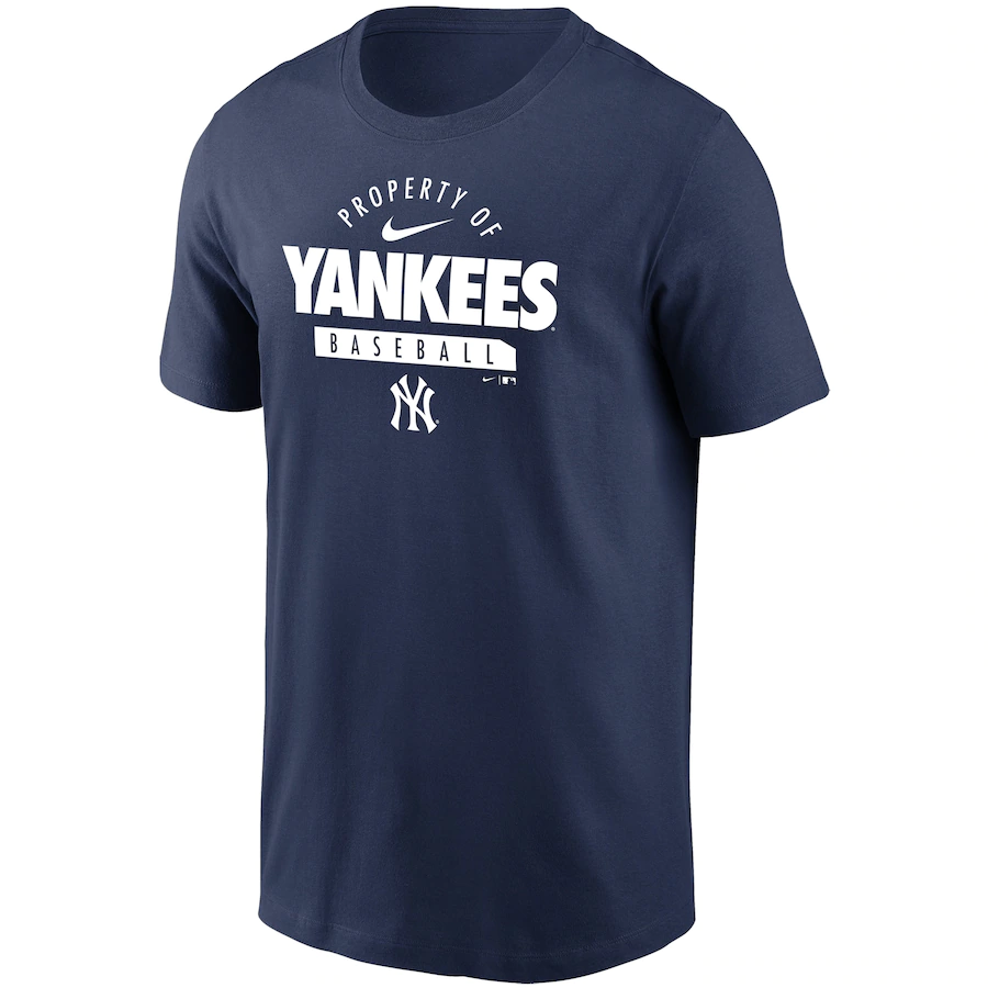 Nike New York Yankees Primetime Property Of Practice T-Shirt - Navy product image 1, provided for visual reference and
