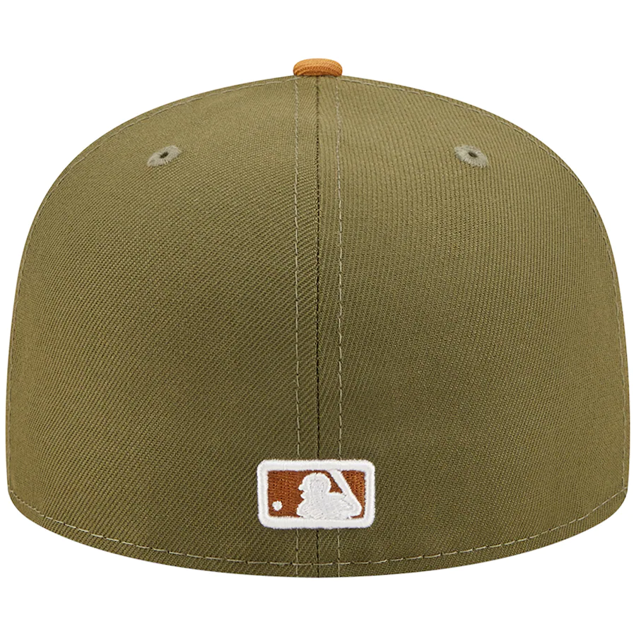 New Era Pittsburgh Pirates New Era Two-Tone Color Pack 59FIFTY Fitted Hat- Olive/Brown product image 5, provided for visual