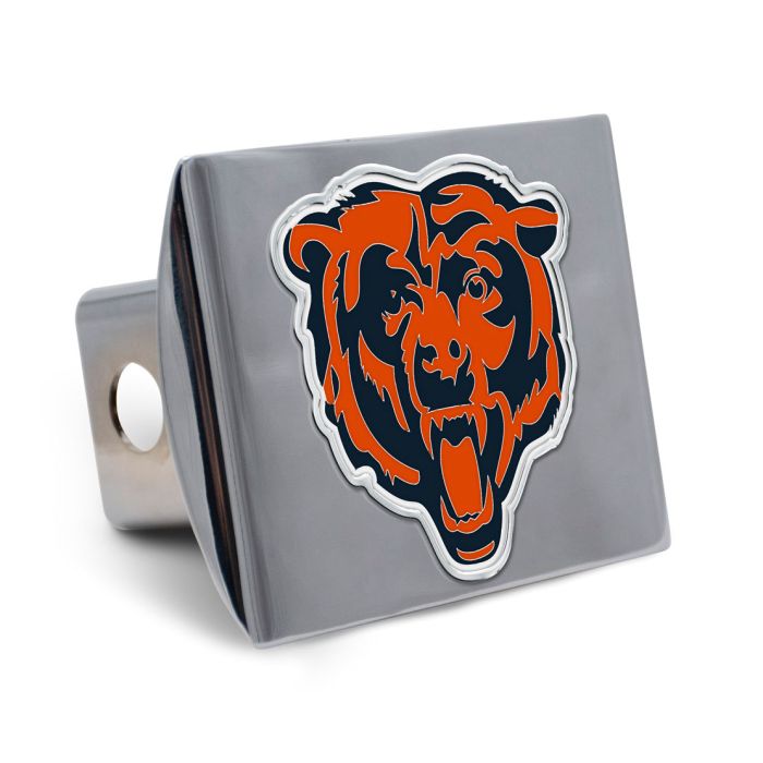 Chicago Bears Chrome Hitch Cover product image 1, provided for visual reference and product detail review