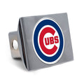 Chicago Cubs Premium Chrome Full Color Hitch Cover product image 1, provided for visual reference and product detail review