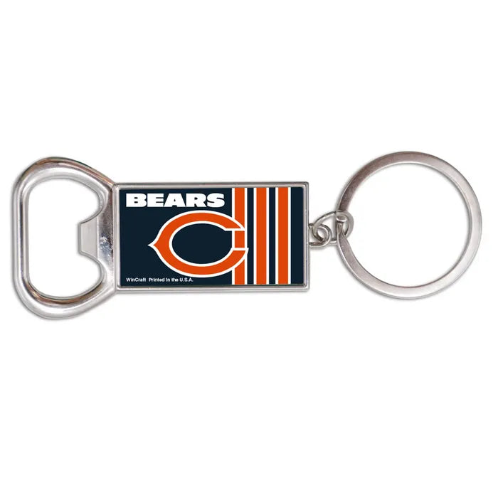 Chicago Bears Bottle Opener Key Ring product image 1, provided for visual reference and product detail review