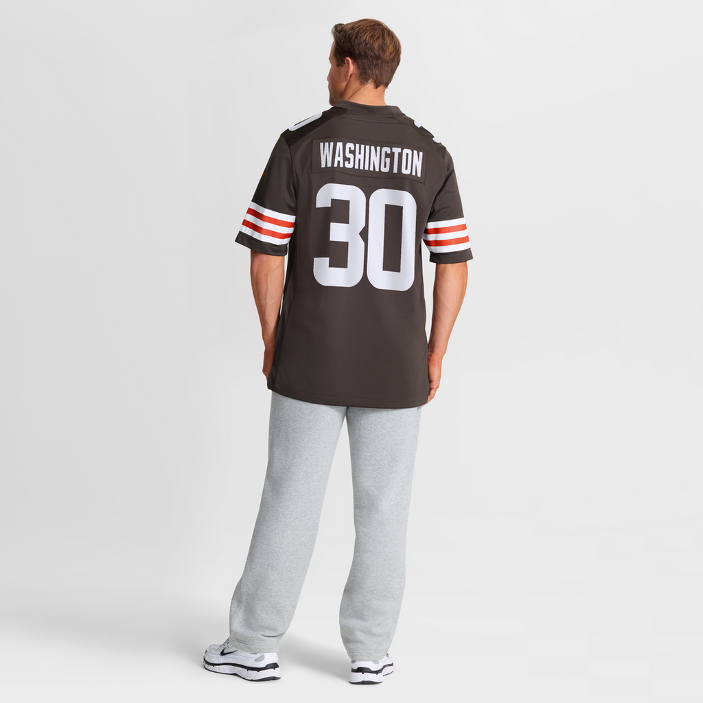 Cleveland Browns Zion Washington Nike Brown Game Jersey product image 3